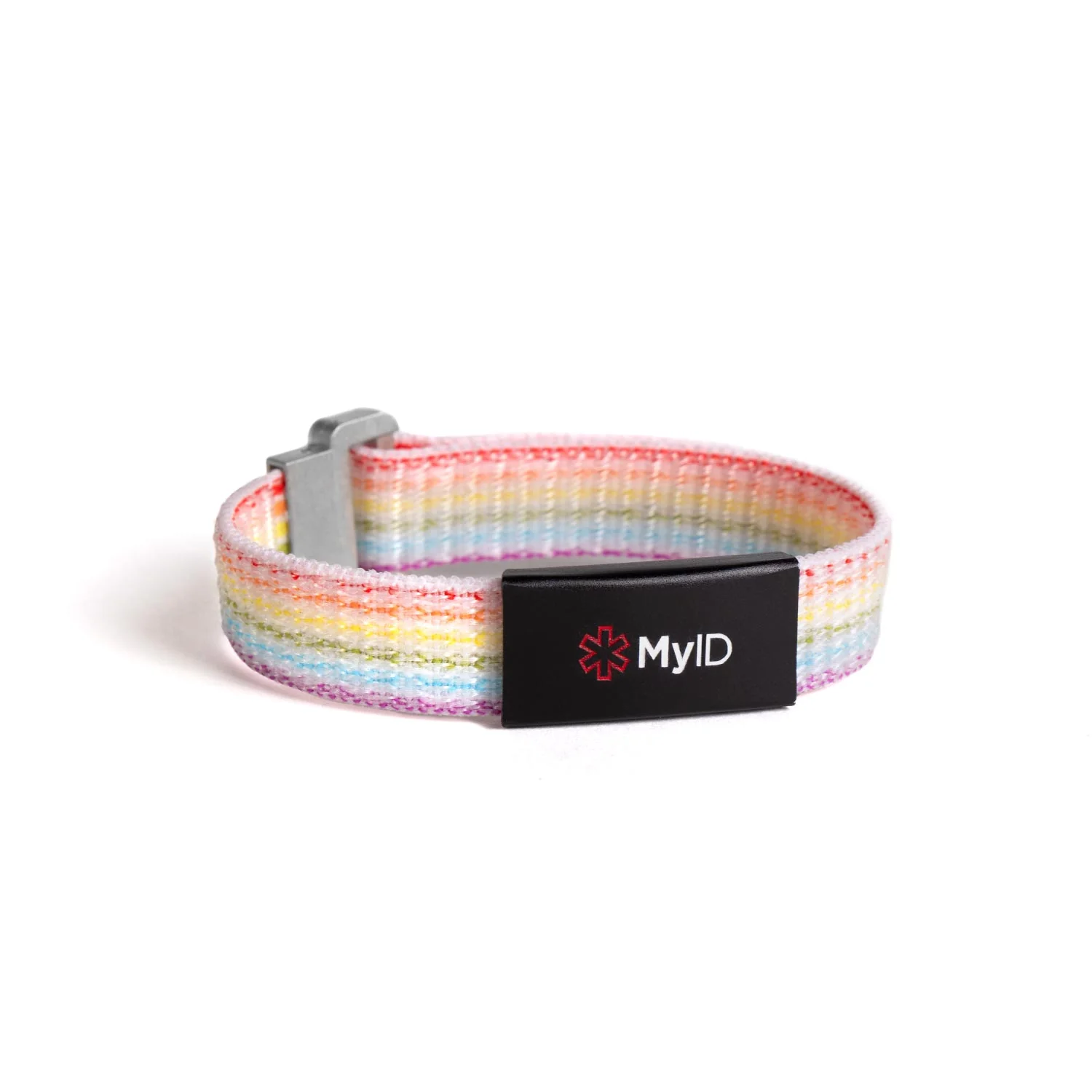 MyID Flex Nylon Medical ID Bracelet Rainbow - Image 5