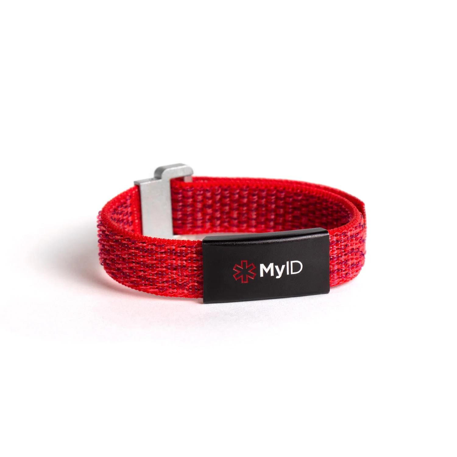 MyID Flex Nylon Medical ID Bracelet Red - Image 5
