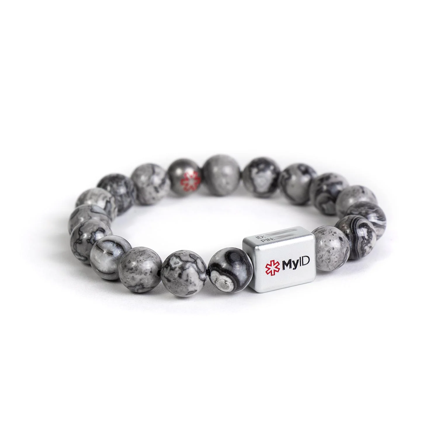 Silver Agate Medical ID Bracelet - Image 3