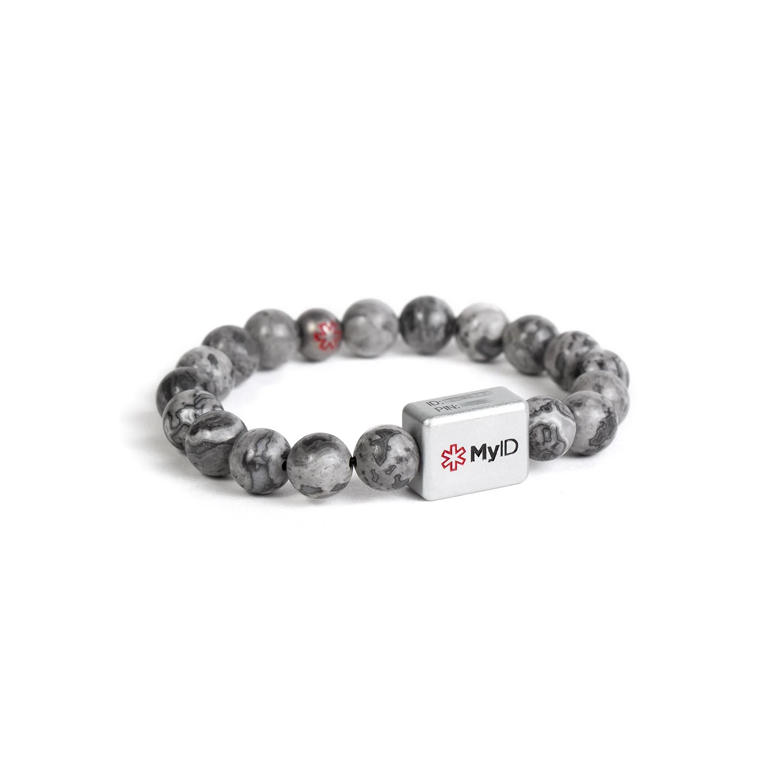 Silver Agate Medical ID Bracelet - Image 4